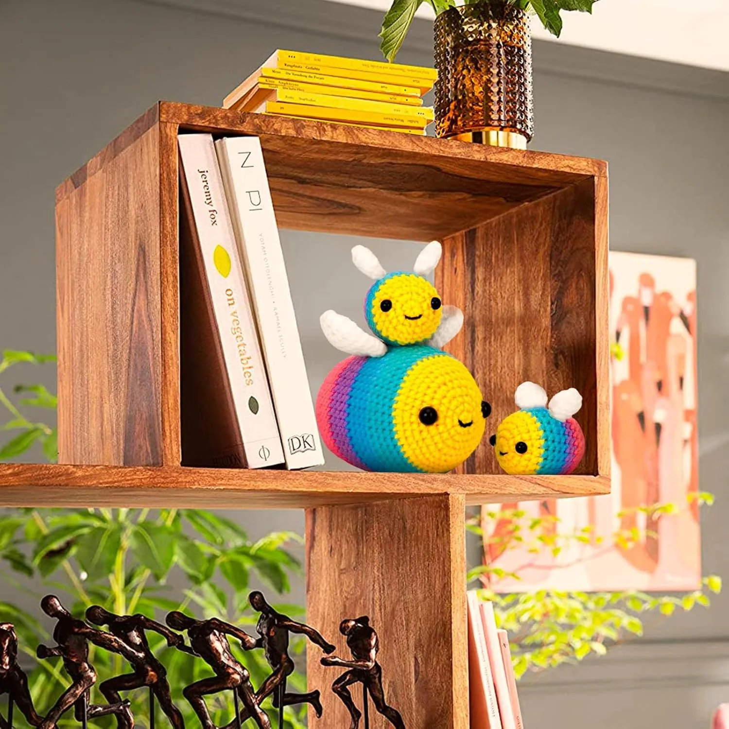 کیت قلاب بافی KASTWAVE Crochetta برای مبتدیان - کیت استارتر با آموزش های ویدئویی برای بزرگسالان و کودکان، کیت بافندگی با 3 زنبور عسلی (40%+ نخ) کیت قلاب بافی KASTWAVE Crochetta برای مبتدیان - کیت استارتر با آموزش های ویدئویی برای بزرگسالان و کودکان، کیت بافندگی با 3 زنبور عسلی (40%+ نخ)