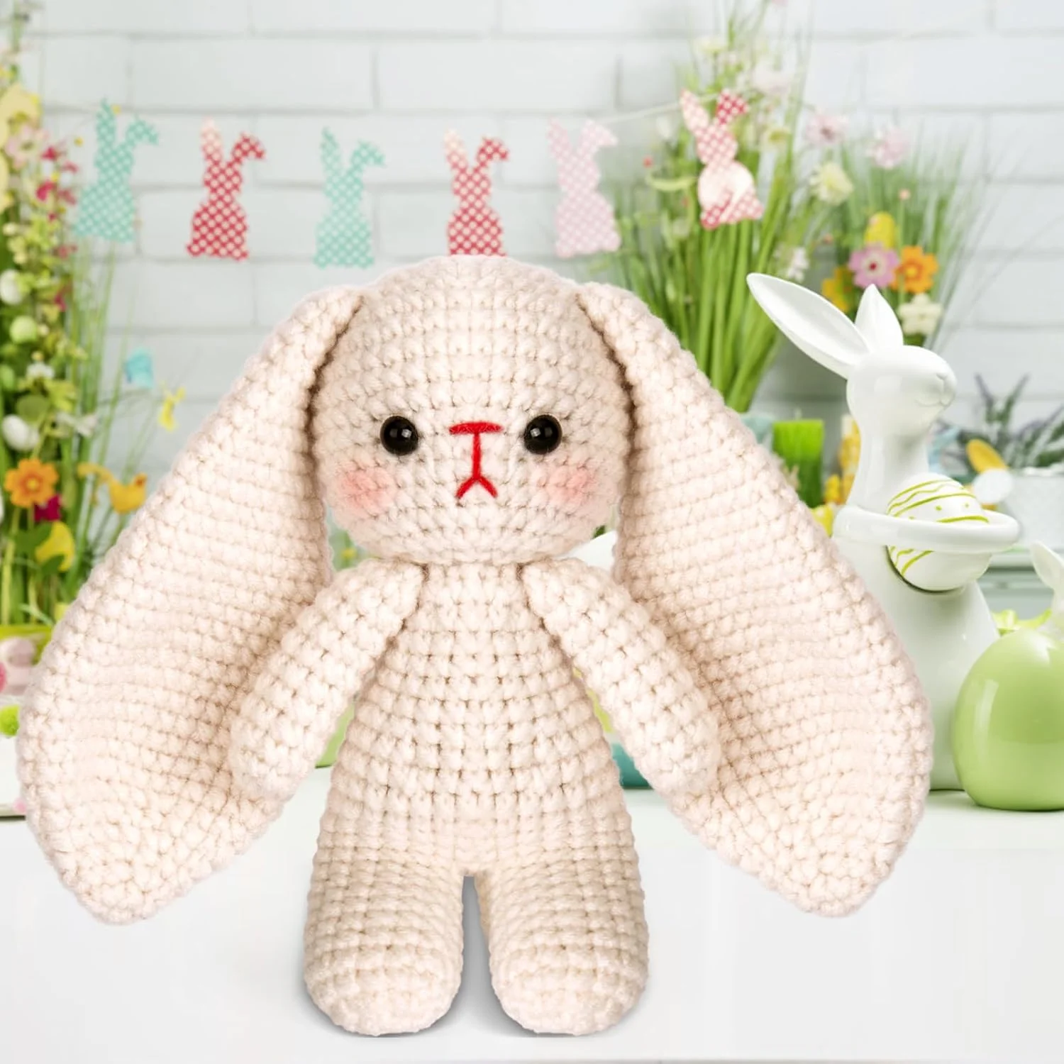 کیت قلاب بافی Crochetta برای مبتدیان، کیت شروع قلاب بافی با آموزش های ویدئویی گام به گام، کیت بافتنی قلاب بافی مبتدی برای بزرگسالان و کودکان، خرگوش قلاب بافی (40%+ نخ) کیت قلاب بافی Crochetta برای مبتدیان، کیت شروع قلاب بافی با آموزش های ویدئویی گام به گام، کیت بافتنی قلاب بافی مبتدی برای بزرگسالان و کودکان، خرگوش قلاب بافی (40%+ نخ)