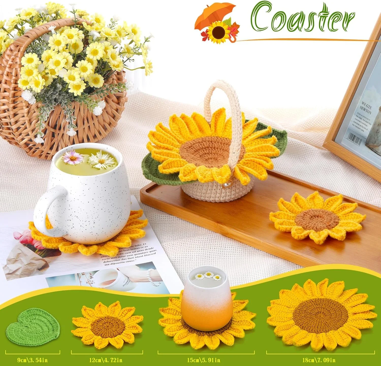 کیت قلاب بافی Azonee برای مبتدیان، ست کامل بافندگی DIY، شامل 5 زیر لیوانی، الگوهای گلدان گیاه، قلاب های قلاب بافی، نخ و دستورالعمل های گام به گام برای لوازم صنایع دستی کیت قلاب بافی Azonee برای مبتدیان، ست کامل بافندگی DIY، شامل 5 زیر لیوانی، الگوهای گلدان گیاه، قلاب های قلاب بافی، نخ و دستورالعمل های گام به گام برای لوازم صنایع دستی