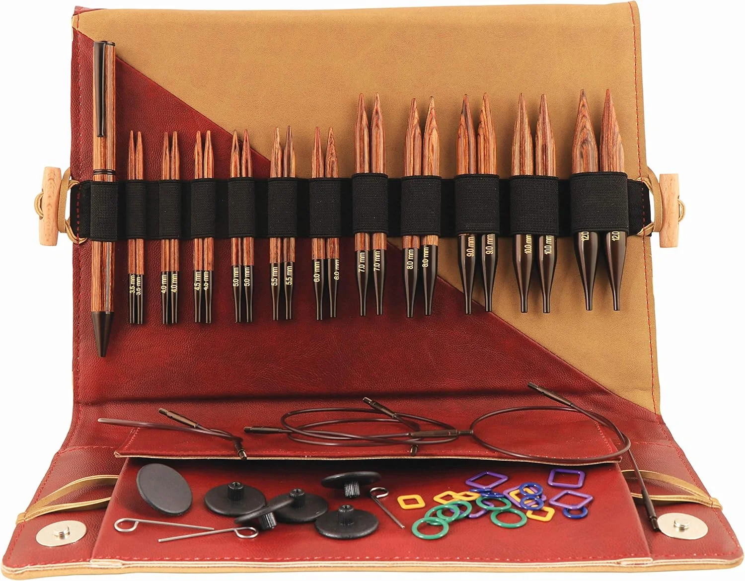 میل بافندگی KNITPRO KP31282: دایره ای: قابل تعویض: ویژه: ست لوکس، متنوع میل بافندگی KNITPRO KP31282: دایره ای: قابل تعویض: ویژه: ست لوکس، متنوع