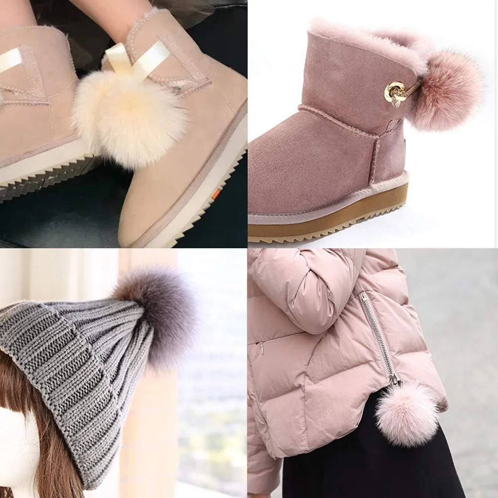 توپک های پوم پوم مصنوعی آزونه، 6 عدد پوم پوم کرکی 4 اینچی با حلقه الاستیک 3 رنگ برای صنایع دستی، کلاه، شال، دستکش، کیف، لوازم بافندگی توپک های پوم پوم مصنوعی آزونه، 6 عدد پوم پوم کرکی 4 اینچی با حلقه الاستیک 3 رنگ برای صنایع دستی، کلاه، شال، دستکش، کیف، لوازم بافندگی