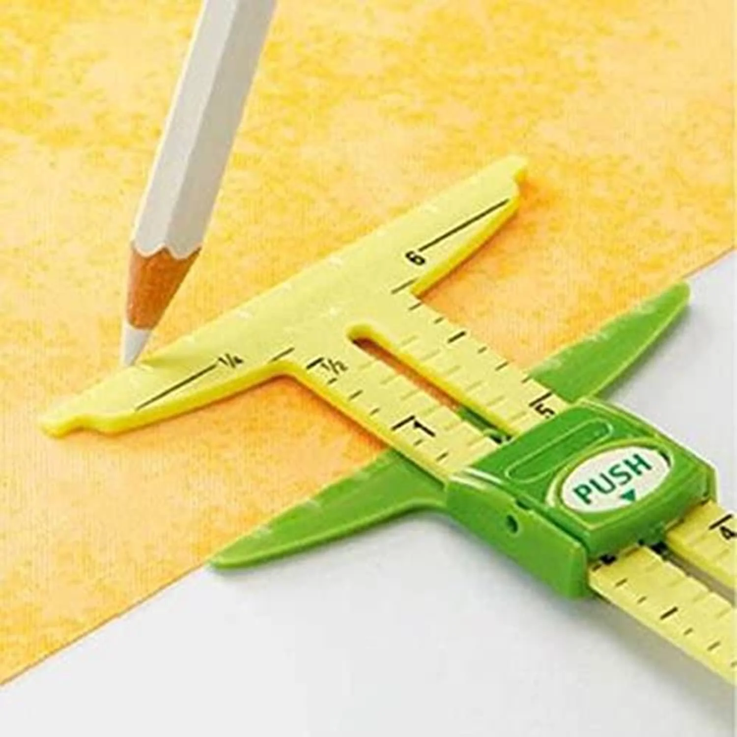 ابزار اندازه گیری خیاطی KASTWAVE، 2 عدد ابزار اندازه گیری کشویی، خط کش پارچه ای 5 در 1، مناسب برای بافندگی، خیاطی و لوازم مبتدی