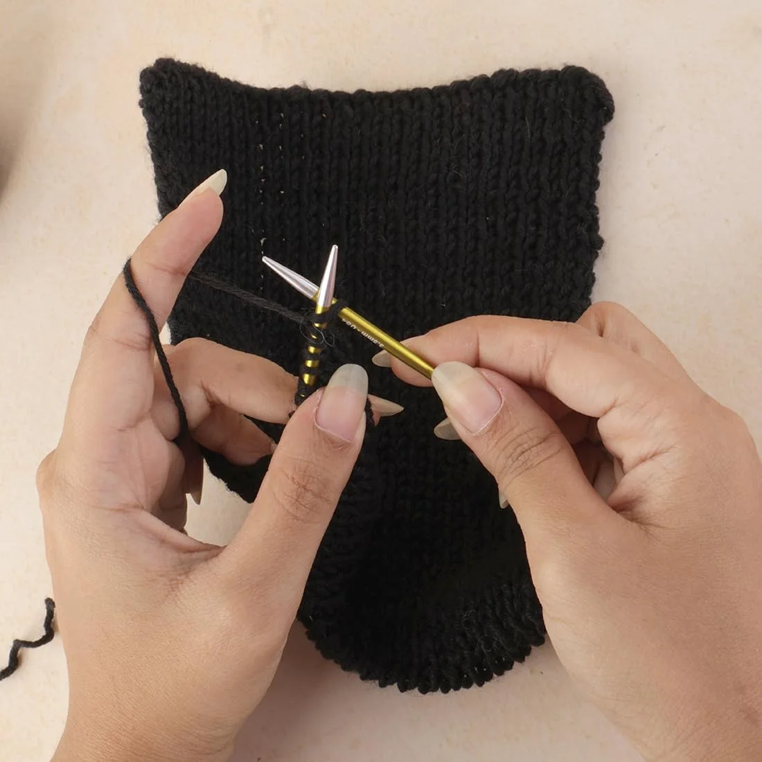 میل بافتنی گرد ثابت KnitPro Zing 25 سانتی متری 4.00 میلی متری - 3 عدد، آبی