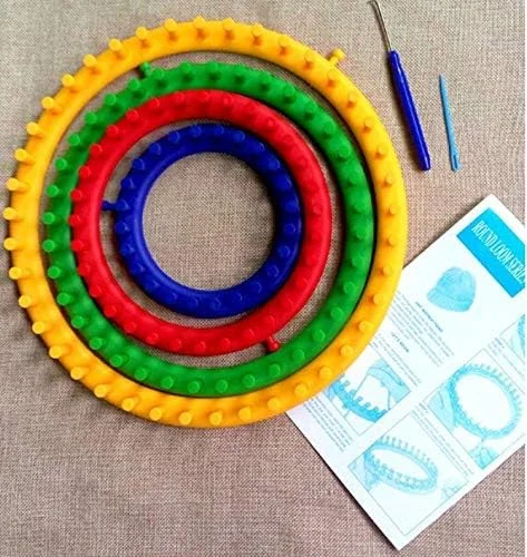 ست تخته بافندگی پلاستیکی Beauenty با قلاب (بزرگ و کوچک) - 4 تکه