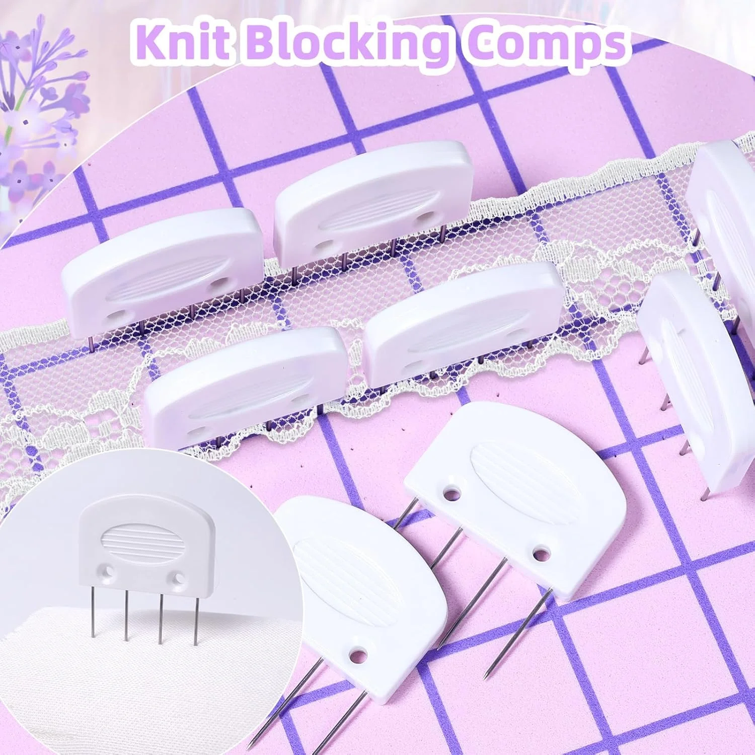 ست 20 عددی سوزن های مسدود کننده بافتنی، کیت سوزن های مسدود کننده بافتنی، شانه های مسدود کننده بافتنی، سوزن های مسدود کننده برای پروژه های بافندگی و قلاب بافی، سوزن های مسدود کننده قلاب بافی برای دوخت توری یا دستگاه پروژه های سوزن دوزی