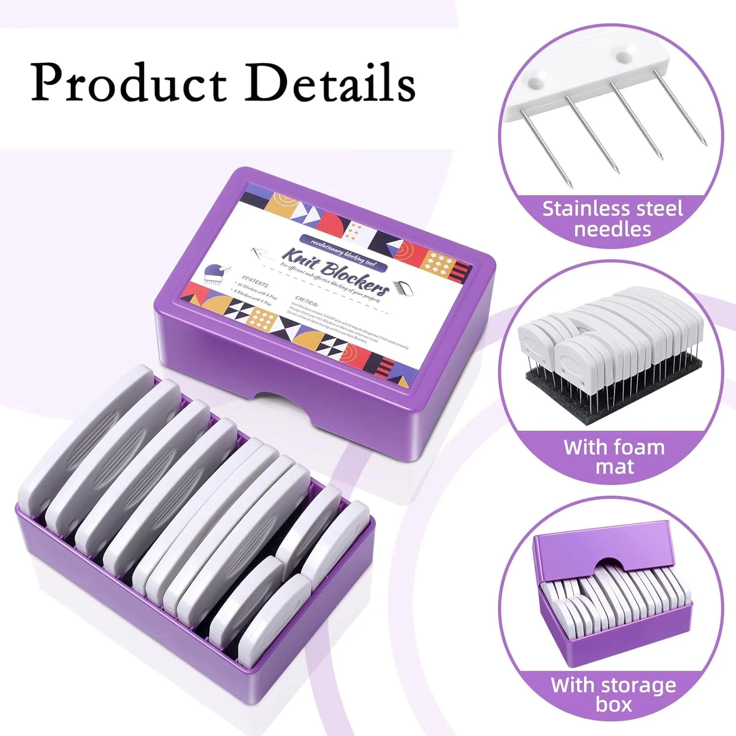 ست 20 عددی سوزن های مسدود کننده بافتنی، کیت سوزن های مسدود کننده بافتنی، شانه های مسدود کننده بافتنی، سوزن های مسدود کننده برای پروژه های بافندگی و قلاب بافی، سوزن های مسدود کننده قلاب بافی برای دوخت توری یا دستگاه پروژه های سوزن دوزی