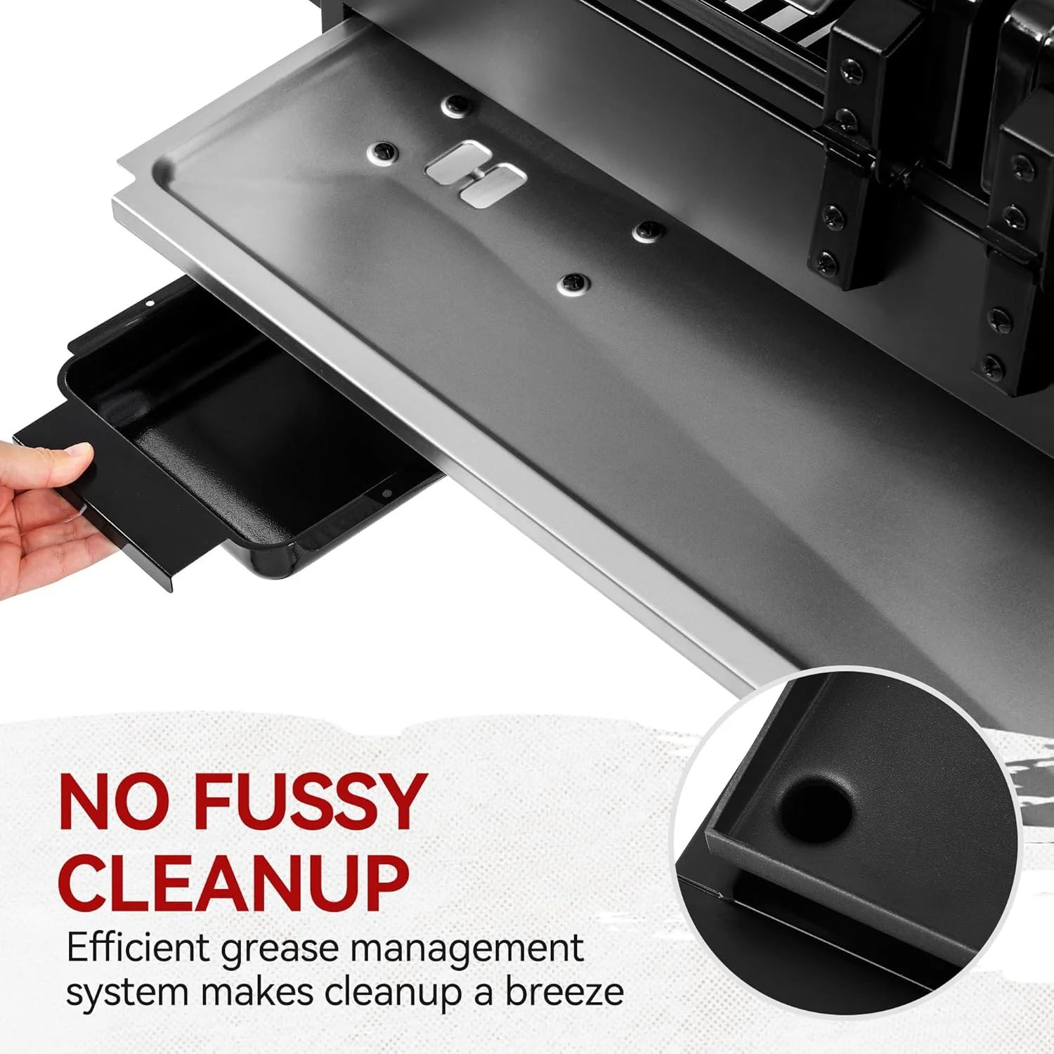 رویال گورمت GD4002TP گریل گازی پروپان 4 شعله و صفحه گریل ترکیبی با درب، گریل و صفحه گریل قابل حمل 2 در 1 با خروجی 40000 BTU برای کمپینگ، گردش، حیاط خلوت، مشکی