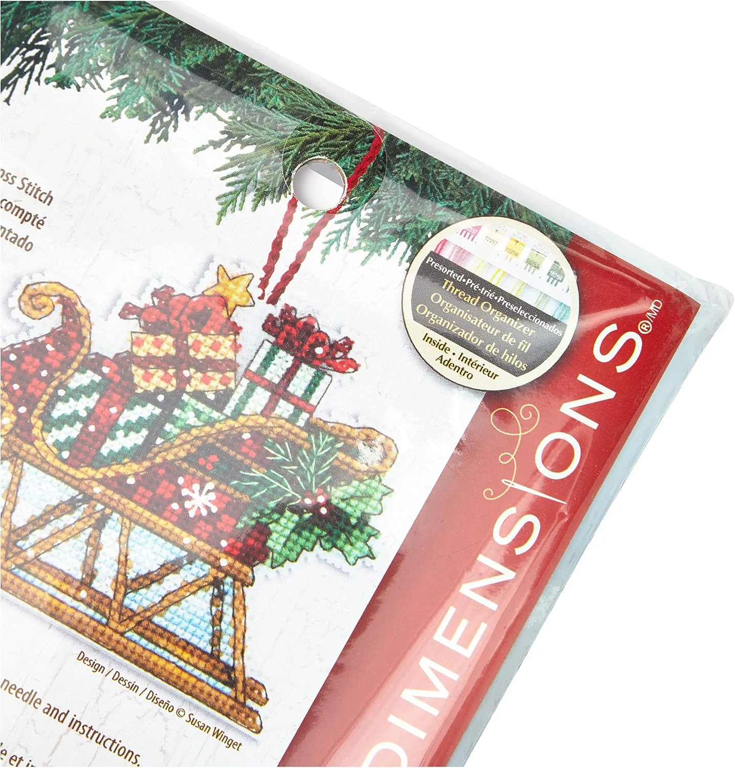 کیت گلدوزی ابعادی طرح سورتمه تزیینی SW