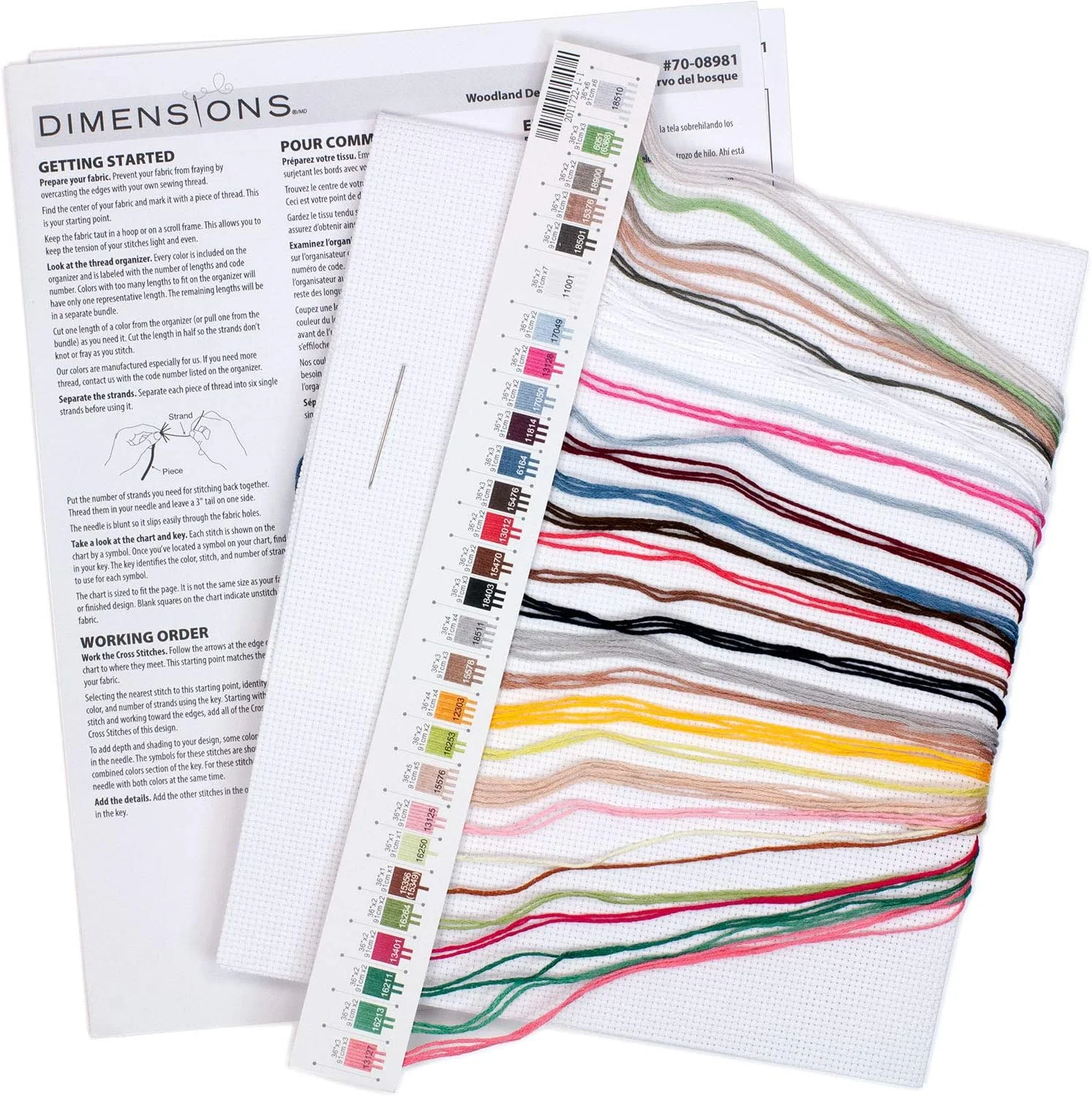 کیت شماره دوزی Dimensions، گوزن جنگلی کریسمس، 30x30 سانتی متر کیت شماره دوزی Dimensions، گوزن جنگلی کریسمس، 30x30 سانتی متر