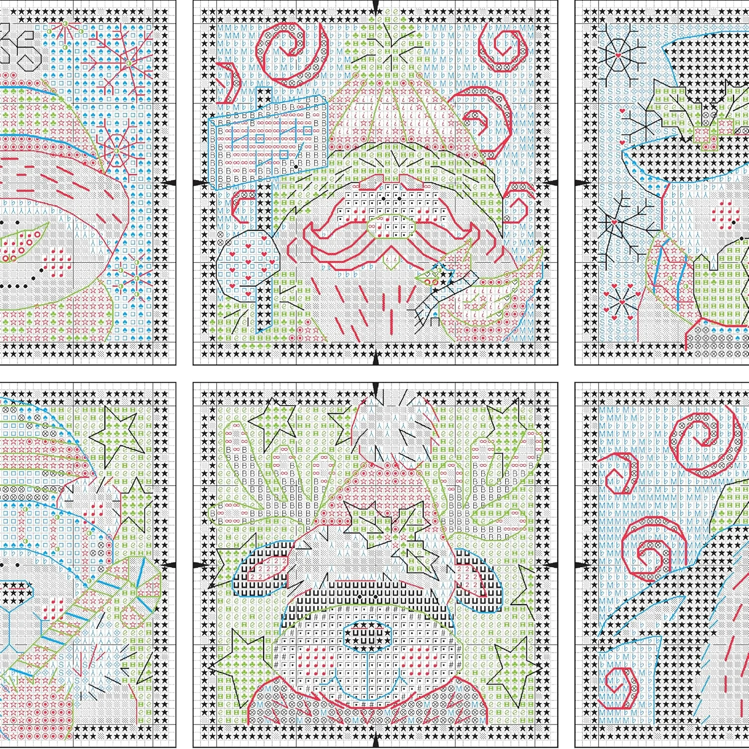 ست گلدوزی کریسمس Dimensions مدل Christmas Pals، 6 عدد ست گلدوزی کریسمس Dimensions مدل Christmas Pals، 6 عدد