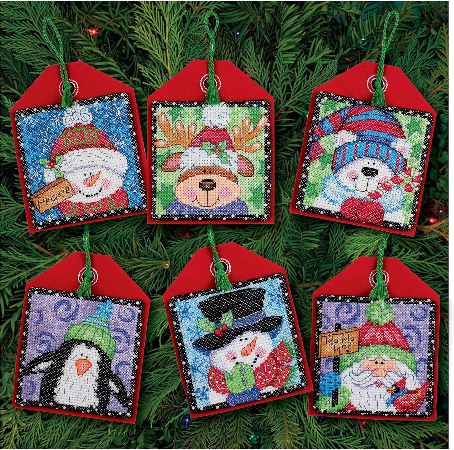 ست گلدوزی کریسمس Dimensions مدل Christmas Pals، 6 عدد ست گلدوزی کریسمس Dimensions مدل Christmas Pals، 6 عدد