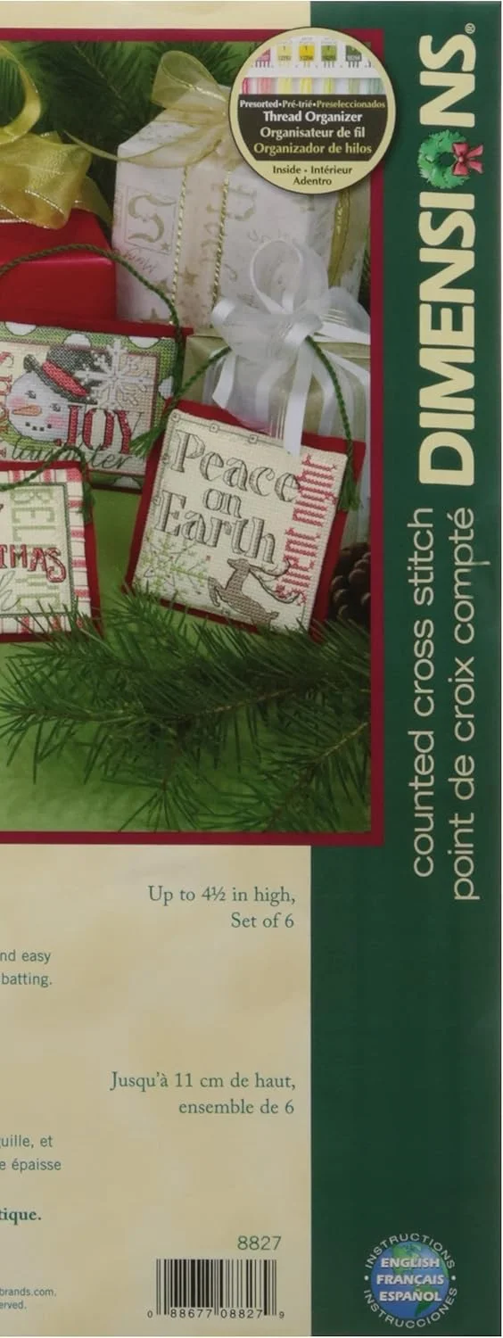 ابعاد سخنان کریسمس، پنبه، چند رنگ