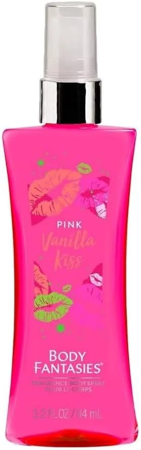 اسپری بدن فانتزی بادی فانتزیز مدل Pink Vanilla Kiss Fantasy