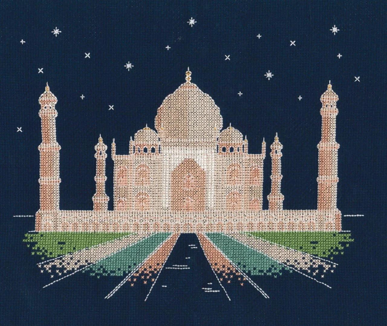 کیت گلدوزی DMC "Glow in The D'Architecture Agra by Night"، 100% پنبه، چند رنگ، 24.5 x 1 x 17 سانتی متر