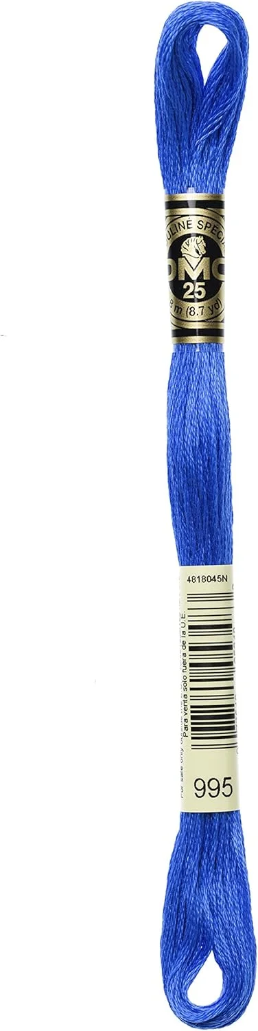 خرید عمده DMC: نخ پنبه دوزی شش رشته ای 8.7 یاردی آبی الکتریکی تیره 117-995 (بسته 12 عددی) خرید عمده DMC: نخ پنبه دوزی شش رشته ای 8.7 یاردی آبی الکتریکی تیره 117-995 (بسته 12 عددی)