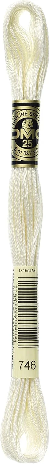 نخ گلدوزی 6 رشته ای DMC، 8.7 یارد - سفید مایل به کرم نخ گلدوزی 6 رشته ای DMC، 8.7 یارد - سفید مایل به کرم