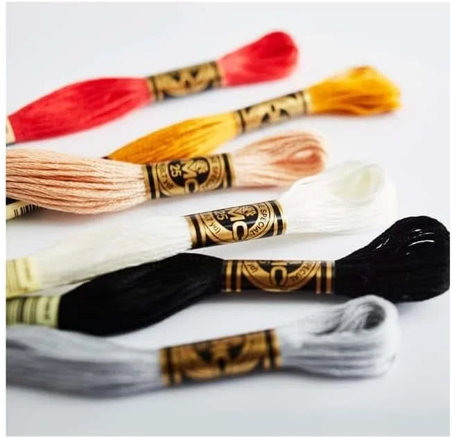 نخ کوبلن DMC عمده فروشی 6 رشته ای پنبه دوزی 8.7 یاردی سبز آووکادو خیلی تیره 117-936 (بسته 12 عددی)