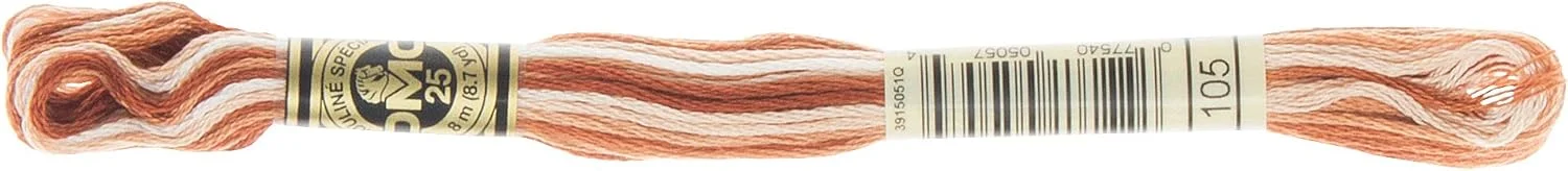 نخ دمسه (DMC) شش رشته ای مخصوص گلدوزی، رنگ قهوه ای سایه دار نخ دمسه (DMC) شش رشته ای مخصوص گلدوزی، رنگ قهوه ای سایه دار