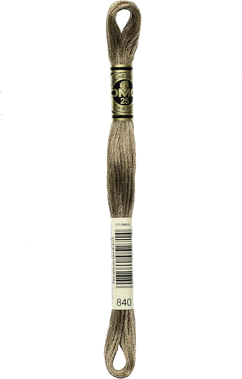 نخ کوبلن DMC عمده فروشی 6 رشته ای پنبه دوزی 8.7 یاردی بژ قهوه ای متوسط 117-840 (بسته 12 عددی)