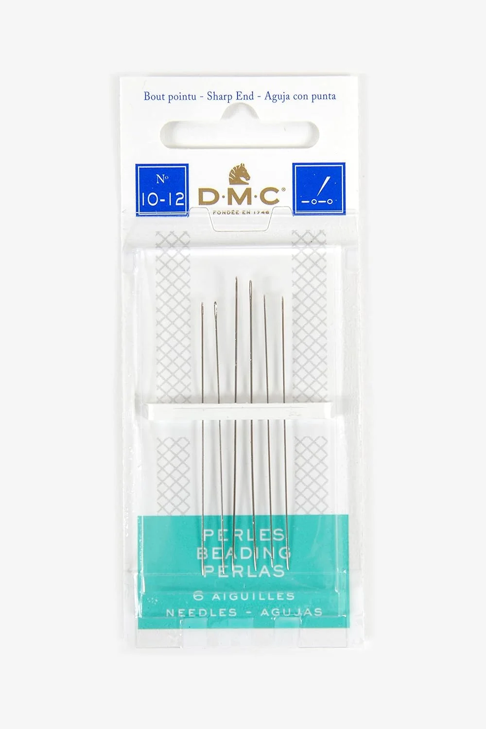 سوزن های دستی مهره دوزی DMC 1764-10/12، بسته 6 عددی، سایز 10/12