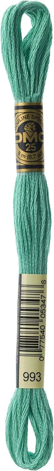 نخ دمسه DMC 117-993، نخ کتان گلدوزی 6 رشته، آکوامارین روشن، 8.7 یارد نخ دمسه DMC 117-993، نخ کتان گلدوزی 6 رشته، آکوامارین روشن، 8.7 یارد