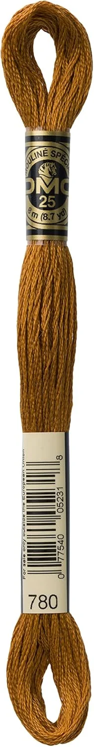 نخ گلدوزی 6 رشته ای DMC، 8.7 یارد - توپاز خیلی تیره