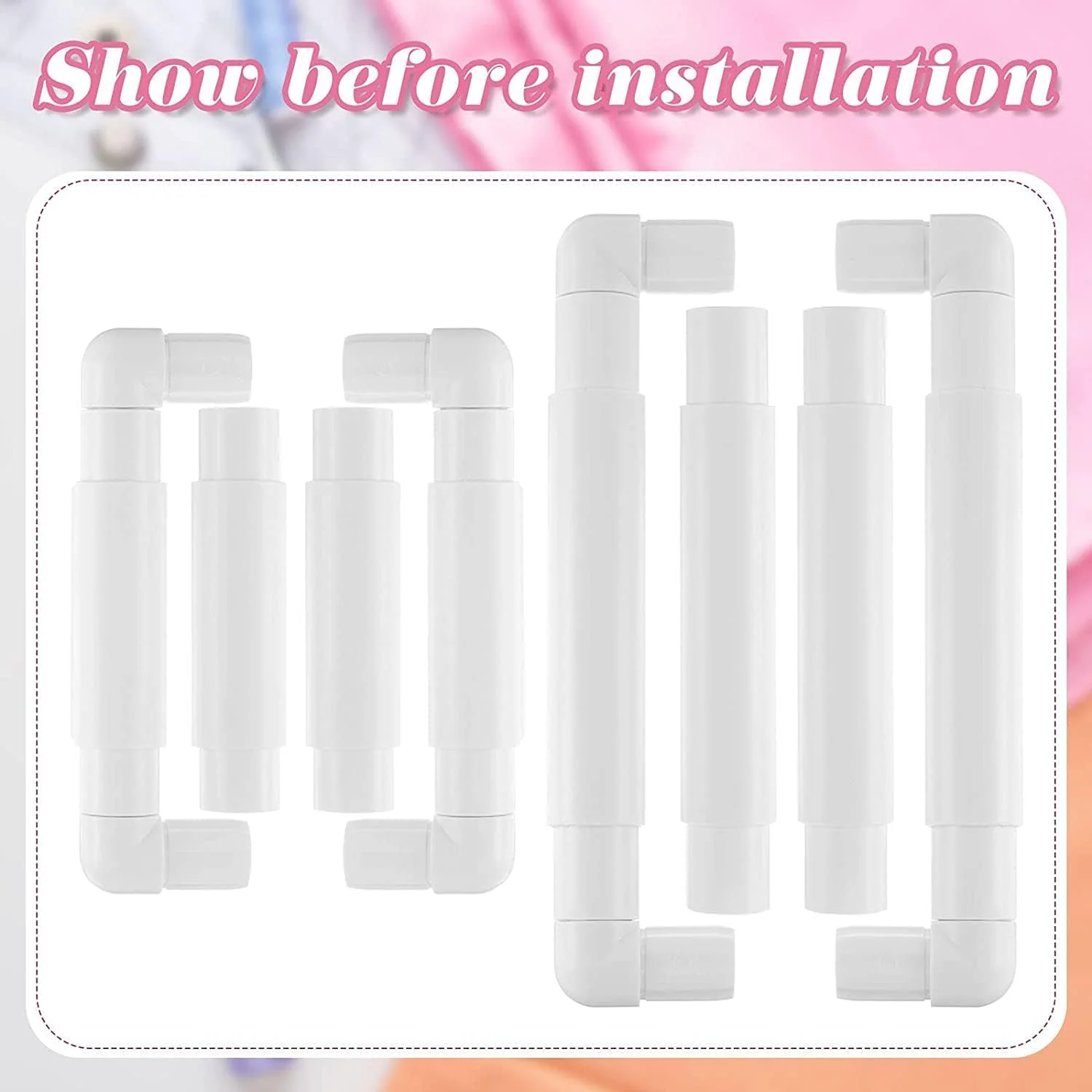 قاب گیره گلدوزی KASTWAVE، 2 عدد حلقه خیاطی پلاستیکی مربعی ابزار دوخت دستی، پایه حلقه گلدوزی برای گلدوزی، لحاف دوزی، سوزن دوزی، نقاشی روی ابریشم