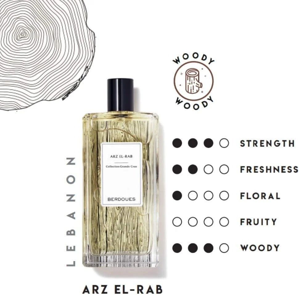 عطر بردوس Arz El-Rab [۱۰۰ میلی لیتر] – ادو پرفیوم مردانه و زنانه با رایحه چوب سدر، زنجبیل، زنبق آبی، عطر یونیسکس، رایحه های برجسته | زیبایی و مراقبت شخصی