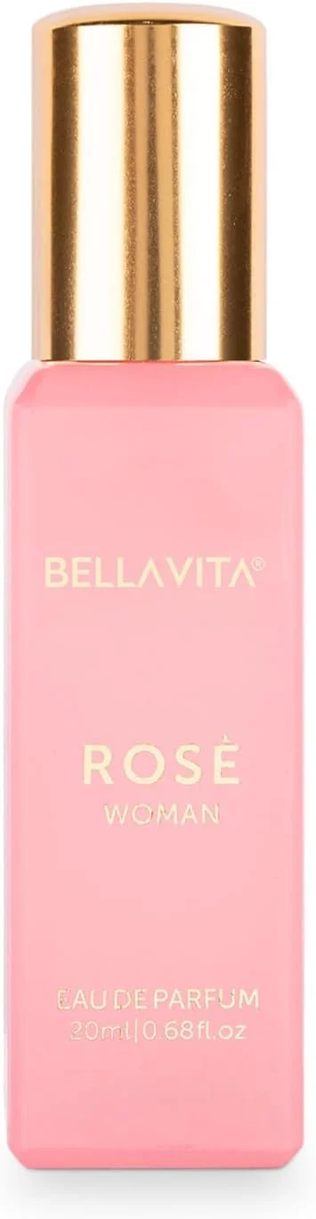 عطر زنانه رز زنانه Bella Vita Luxury Eau De Parfum با رایحه انگور سیاه، وانیل و یاس | عطر گلی و شیرین EDP با ماندگاری طولانی، 20 میلی لیتر