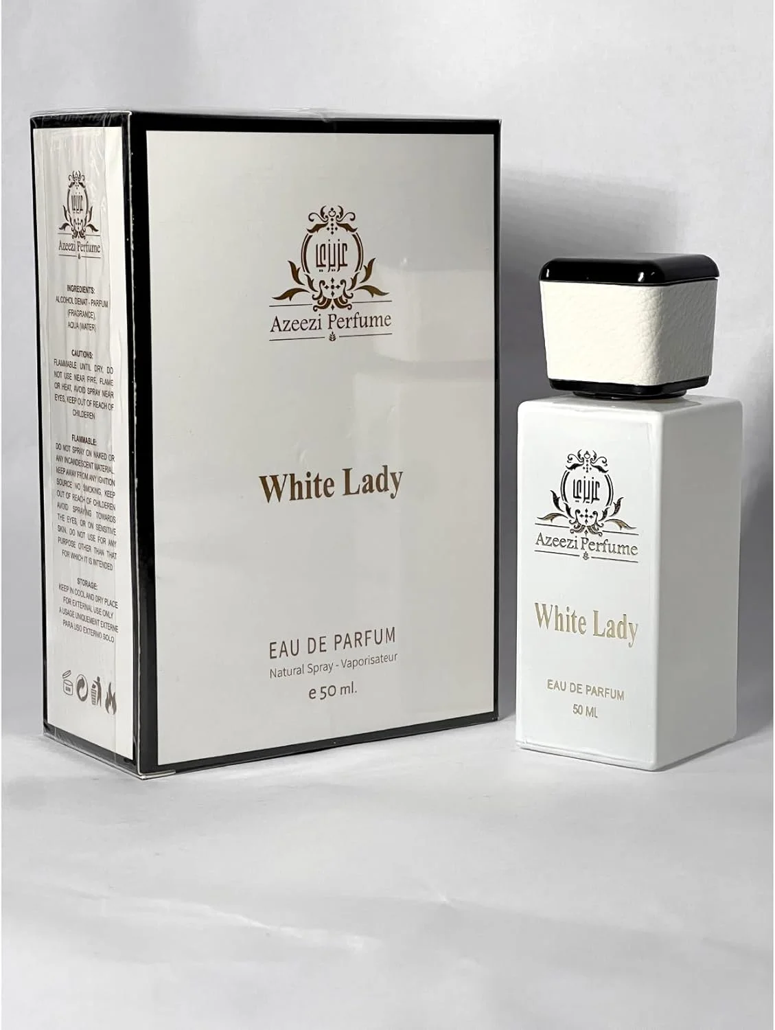 عطر زنانه آزیزی مدل White-Lady ادو تویلت 50 میلی لیتر