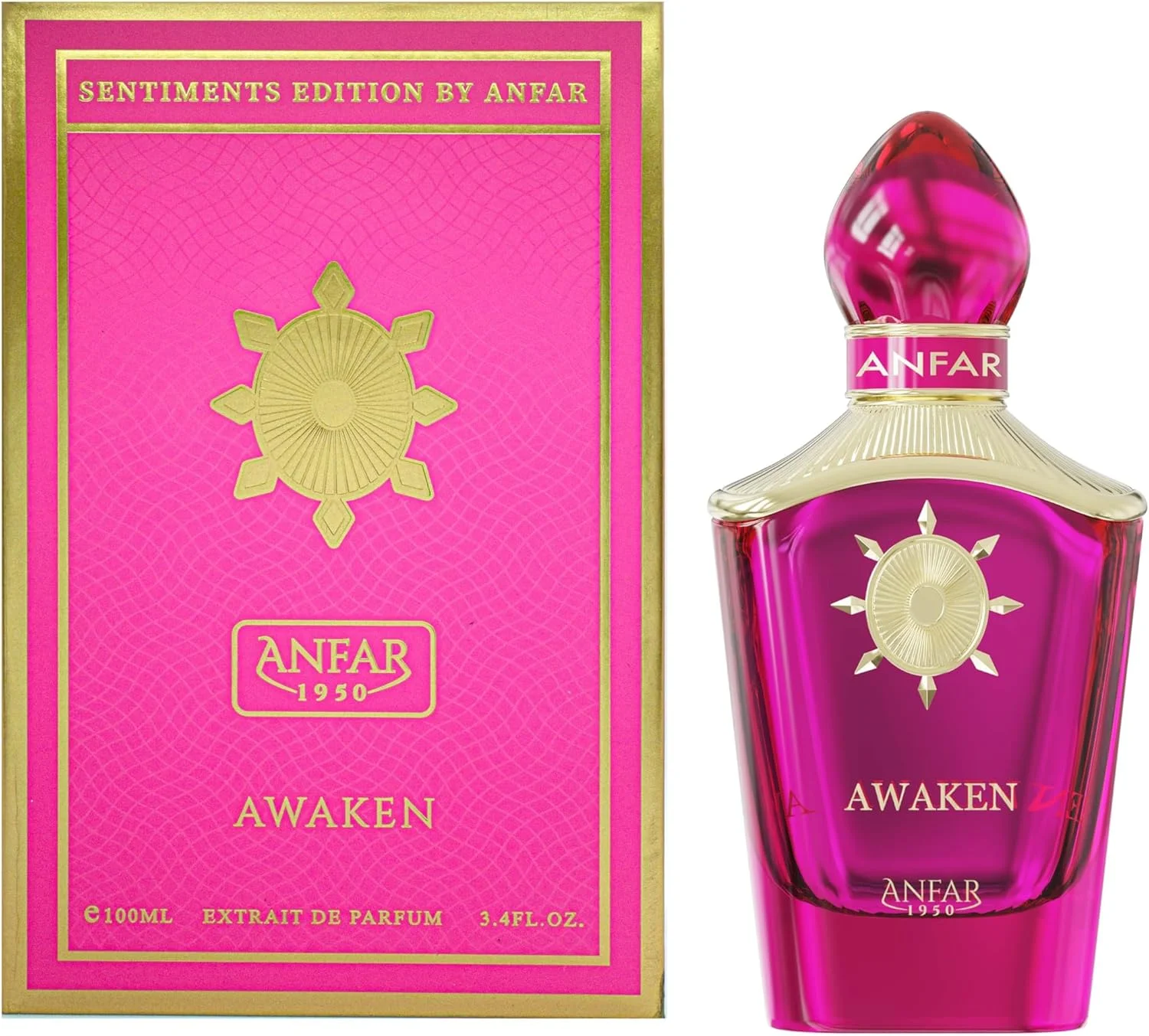 عطر زنانه آنفر 1950 AWAKEN اکستریت د پرفیوم، 100 میلی لیتر، مرکبات، ترنج، ارکیده، گل آفتاب پرست، مشک سفید، آلوئه ورا. عطر زنانه آنفر 1950 AWAKEN اکستریت د پرفیوم، 100 میلی لیتر، مرکبات، ترنج، ارکیده، گل آفتاب پرست، مشک سفید، آلوئه ورا.