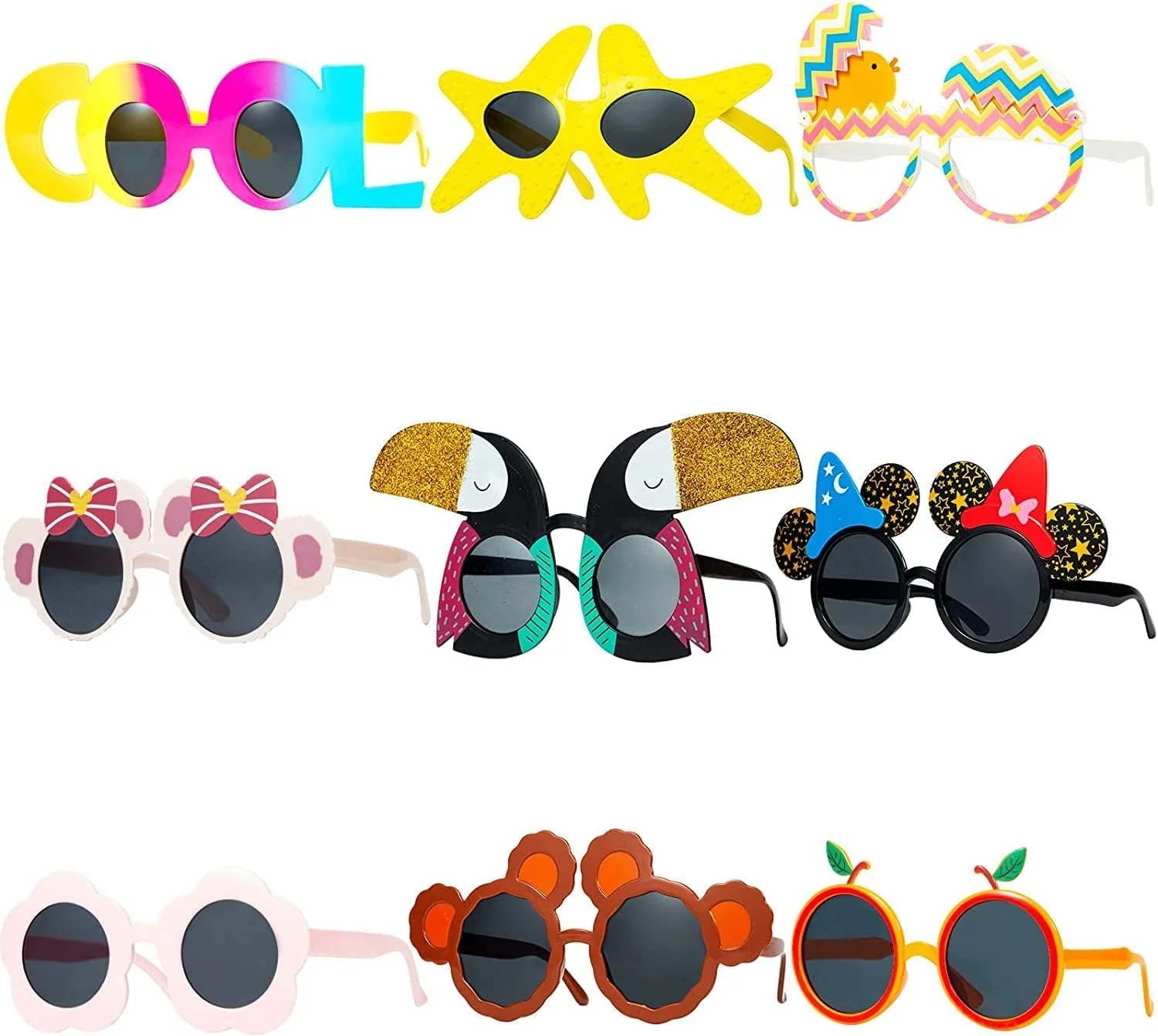 عینک آفتابی مهمانی SYOSI، 9 جفت عینک خنده دار هاوایی، عینک های فانتزی غول پیکر خنده دار و جدید تابستانی، لوازم مهمانی کودکان، وسایل تزئینی لباس فانتزی گرمسیری، وسایل غرفه عکس، لوازم تزئینی مهمانی با تم ساحل عینک آفتابی مهمانی SYOSI، 9 جفت عینک خنده دار هاوایی، عینک های فانتزی غول پیکر خنده دار و جدید تابستانی، لوازم مهمانی کودکان، وسایل تزئینی لباس فانتزی گرمسیری، وسایل غرفه عکس، لوازم تزئینی مهمانی با تم ساحل