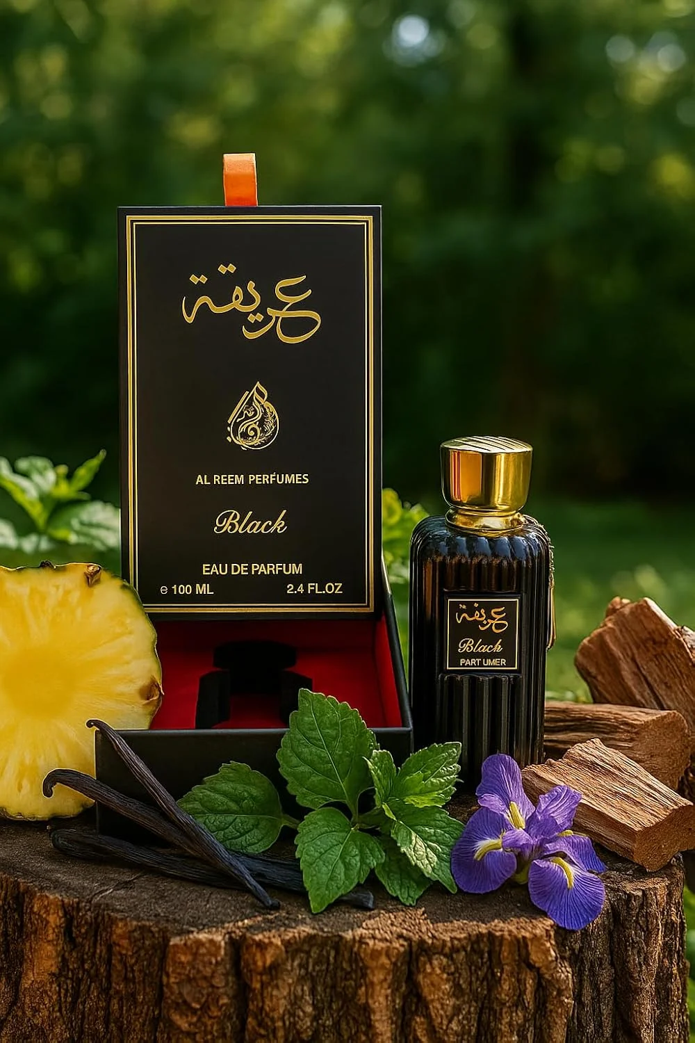 ادکلن آریکا 100 میلی لیتر از عطر ریما - عطر عود شرقی унисек ماندگار - رایحه میوه ای گلی روغنی برای مردان و زنان (مشکی)