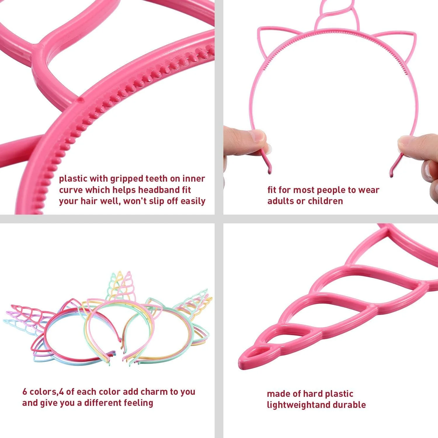 24 عدد تل سر تک شاخ پلاستیکی، تل سر شاخ تک شاخ، لوازم تزئینی فانتزی برای مهمانی (رنگ های روشن) 24 عدد تل سر تک شاخ پلاستیکی، تل سر شاخ تک شاخ، لوازم تزئینی فانتزی برای مهمانی (رنگ های روشن)