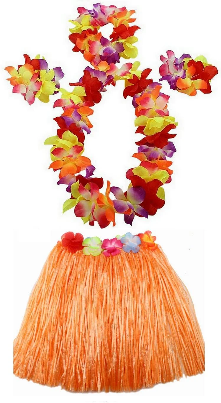 ست دامن علفی هاوایی مهمانی کودکان 40 سانتی متری - دامن ضخیم دو لایه هاوایی برای لوازم تزئینات مهمانی لوآ ست دامن علفی هاوایی مهمانی کودکان 40 سانتی متری - دامن ضخیم دو لایه هاوایی برای لوازم تزئینات مهمانی لوآ
