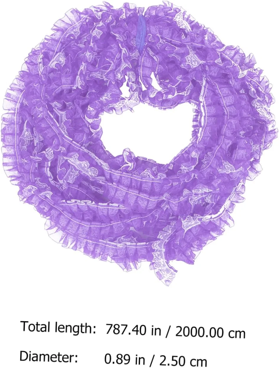 فوهولو 1 رول لوازم جانبی مواد اولیه دست ساز عروس تزیین نخ هدیه گلدوزی دکور پارچه قدیمی برای لایه های لباس سنج دوخت موی عروسک پارچه نخی مهمانی پلی استر