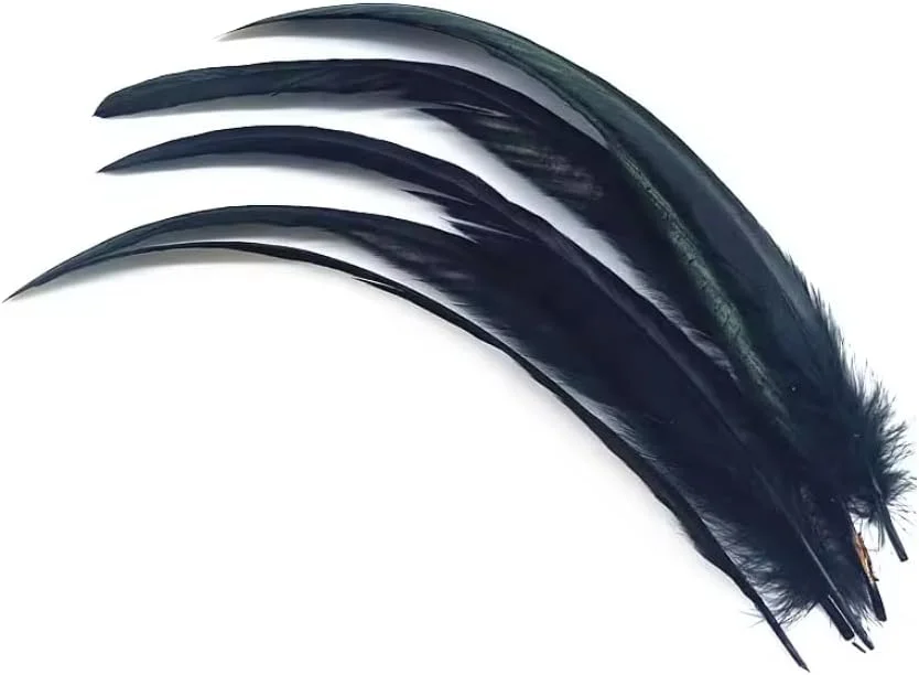 20 عدد پرهای دم خروس و قرقاول 23-30 سانتی‌متری، مناسب برای ساخت تاج سر، تزئینات هالووین، عروسی، لوازم و اکسسوری‌های صنایع دستی کریسمس