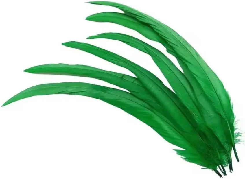 20 عدد پرهای دم خروس و قرقاول 23-30 سانتی‌متری، مناسب برای ساخت تاج سر، تزئینات هالووین، عروسی، لوازم و اکسسوری‌های صنایع دستی کریسمس