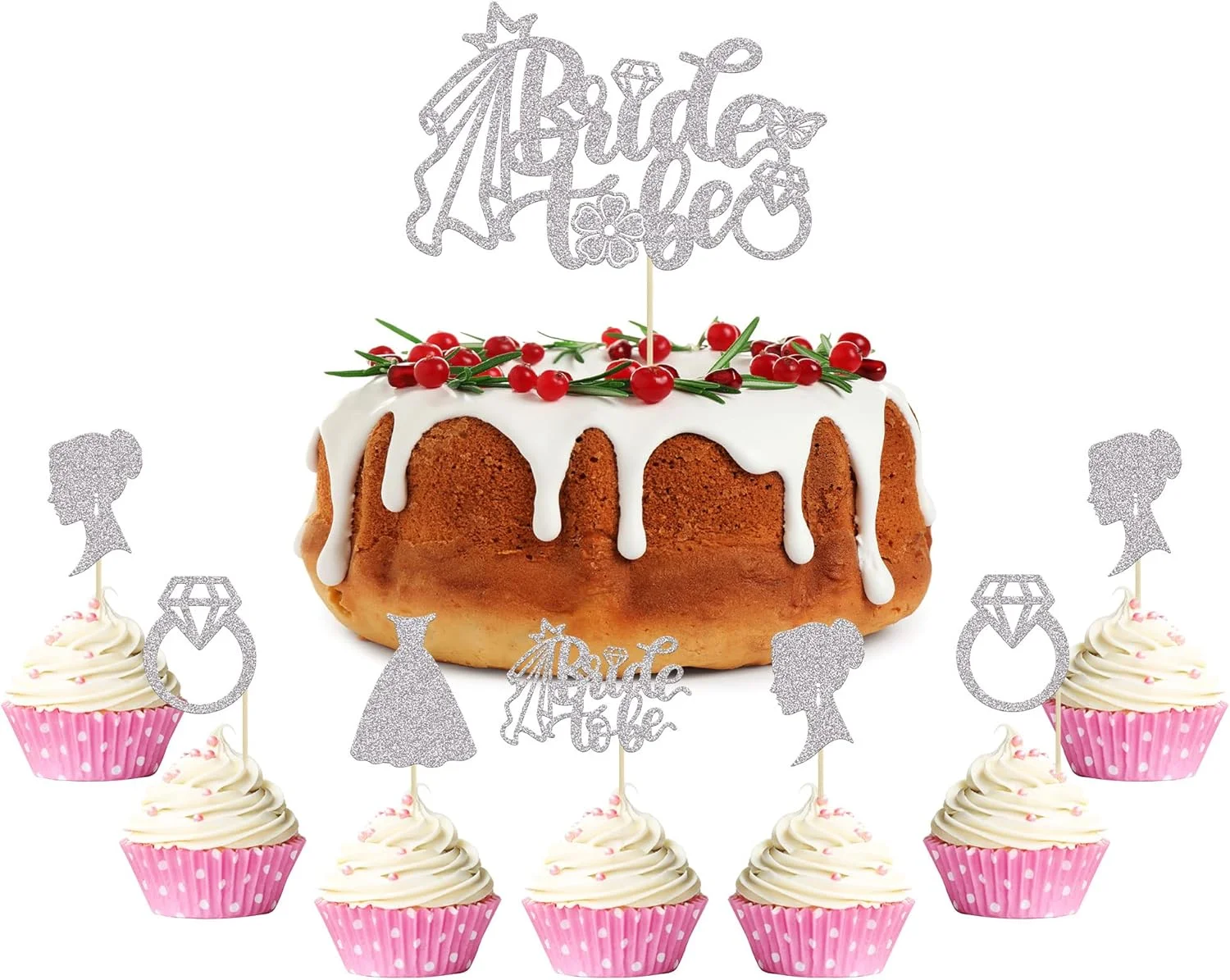 گیوفایس 25 عدد تاپر کاپ کیک عروس آینده با تاپر کیک عروس آینده اکلیلی، تاپر کاپ کیک حلقه قلبی لباس برای جشن عروسی، نامزدی، مهمانی مجردی، لوازم تزیین کیک نقره ای گیوفایس 25 عدد تاپر کاپ کیک عروس آینده با تاپر کیک عروس آینده اکلیلی، تاپر کاپ کیک حلقه قلبی لباس برای جشن عروسی، نامزدی، مهمانی مجردی، لوازم تزیین کیک نقره ای