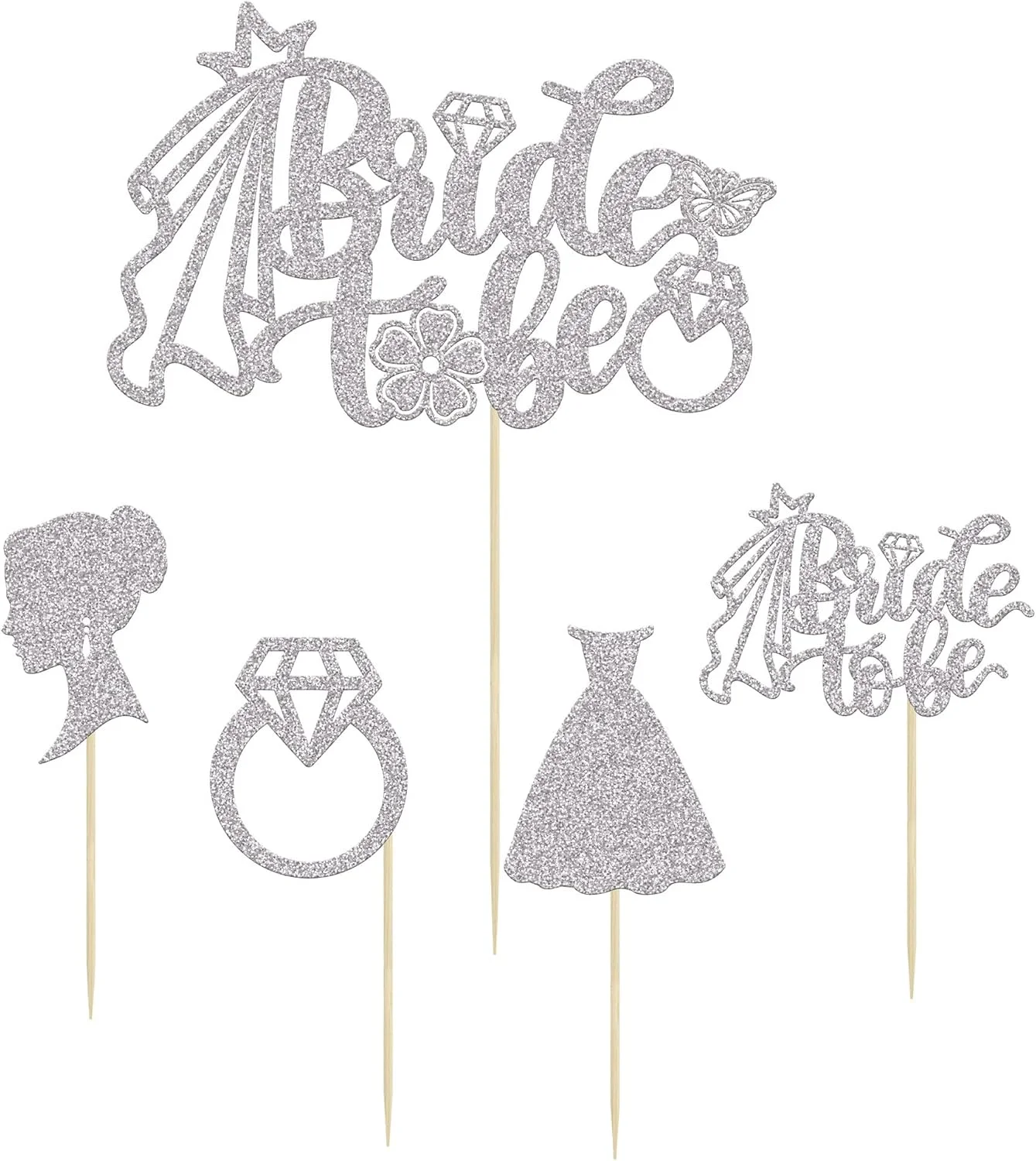 گیوفایس 25 عدد تاپر کاپ کیک عروس آینده با تاپر کیک عروس آینده اکلیلی، تاپر کاپ کیک حلقه قلبی لباس برای جشن عروسی، نامزدی، مهمانی مجردی، لوازم تزیین کیک نقره ای گیوفایس 25 عدد تاپر کاپ کیک عروس آینده با تاپر کیک عروس آینده اکلیلی، تاپر کاپ کیک حلقه قلبی لباس برای جشن عروسی، نامزدی، مهمانی مجردی، لوازم تزیین کیک نقره ای