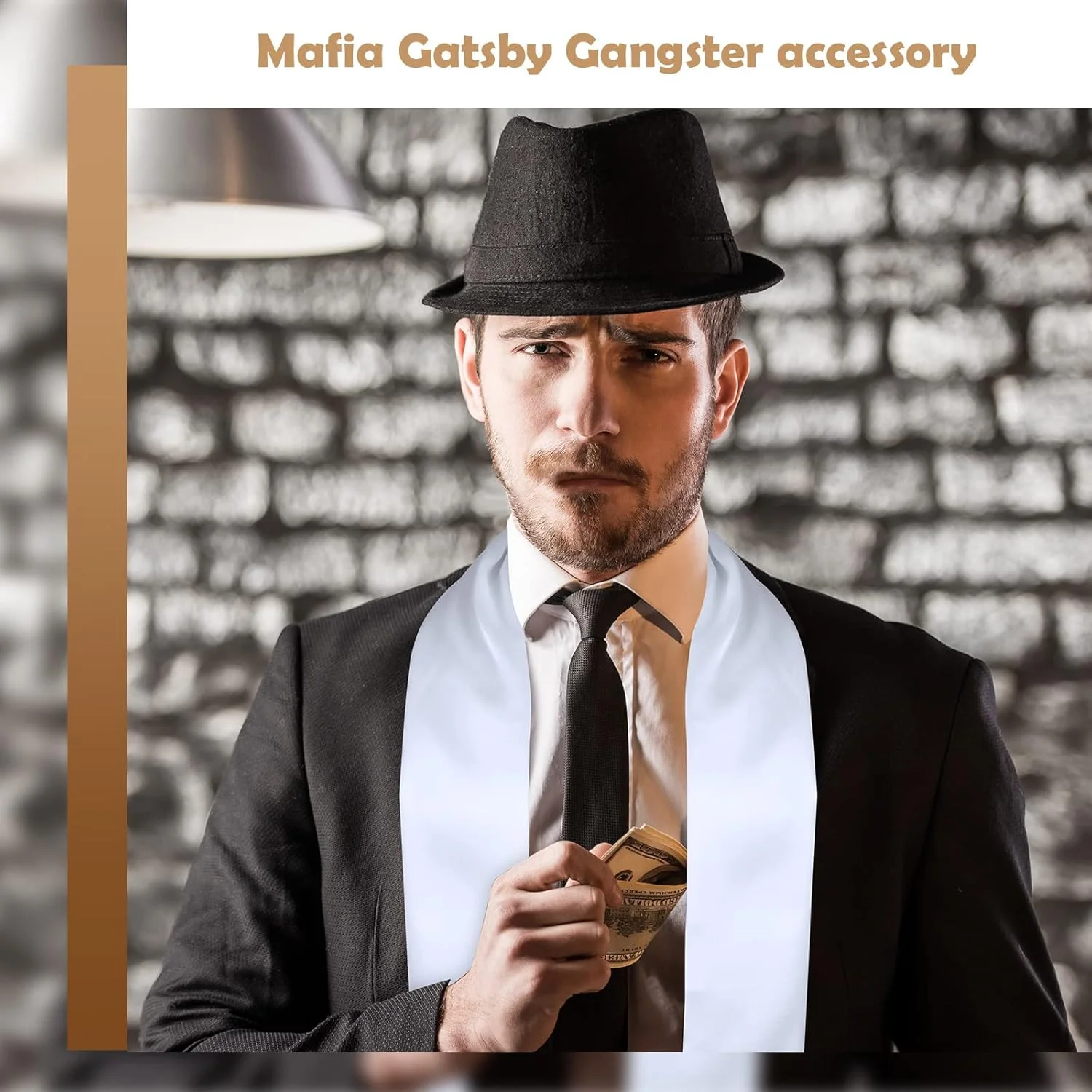 شال ریشدار Geyoga دهه 1920، شال سفید بلند، لباس فانتزی مردانه، اکسسوریهای دهه 1920 برای لباس مردانه و زنانه، لوازم تزئینی مهمانی گانگستری دهه 1920 شال ریشدار Geyoga دهه 1920، شال سفید بلند، لباس فانتزی مردانه، اکسسوریهای دهه 1920 برای لباس مردانه و زنانه، لوازم تزئینی مهمانی گانگستری دهه 1920