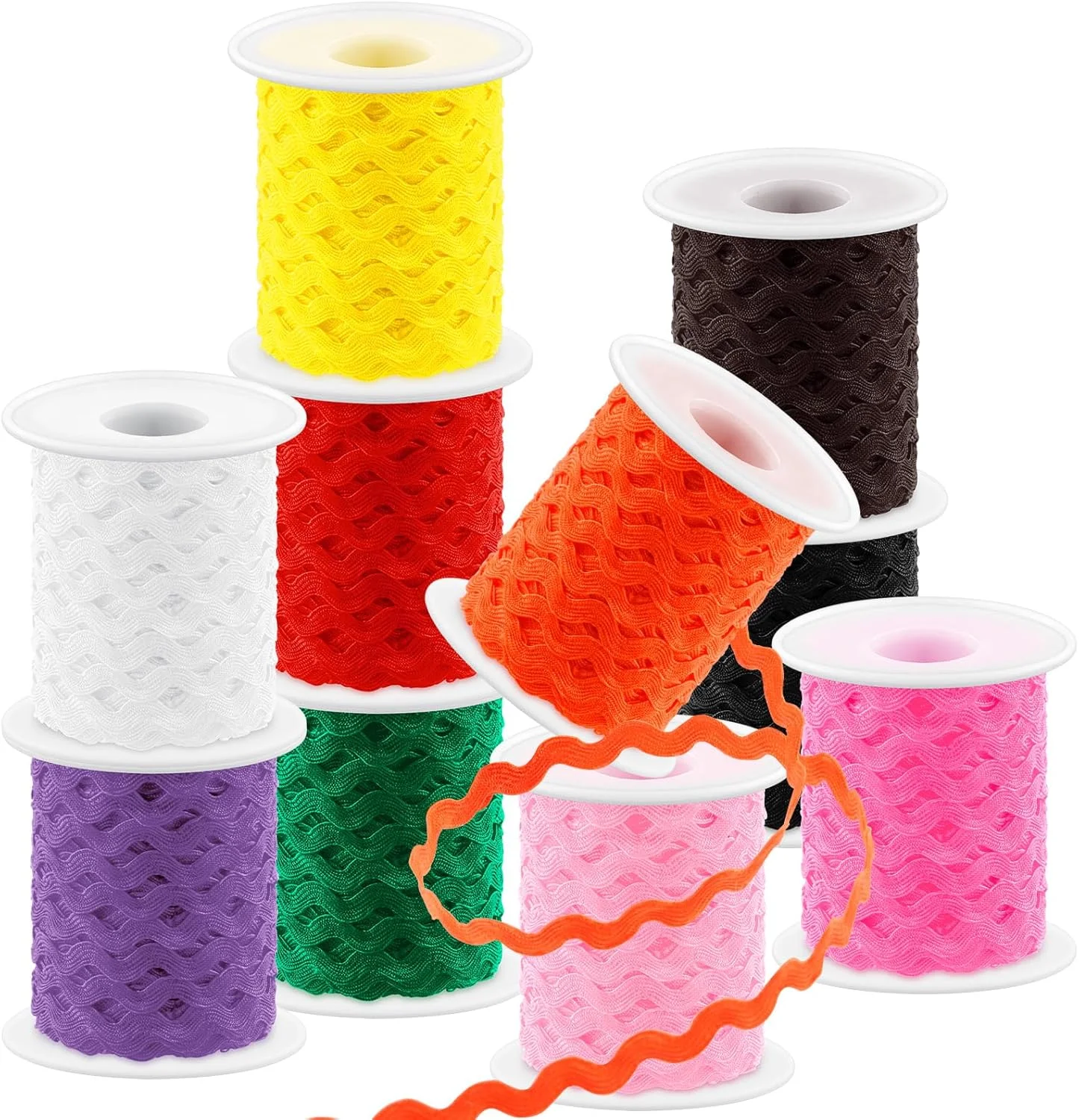 نوار تزیینی زیگزاگ قهوه ای رنگ Glarks، 1 عدد 25 متری، نوار حاشیه خمیده موجی برای خیاطی، تزیین لباس عروس، دکوراسیون مهمانی، لوازم بسته بندی هدیه نوار تزیینی زیگزاگ قهوه ای رنگ Glarks، 1 عدد 25 متری، نوار حاشیه خمیده موجی برای خیاطی، تزیین لباس عروس، دکوراسیون مهمانی، لوازم بسته بندی هدیه