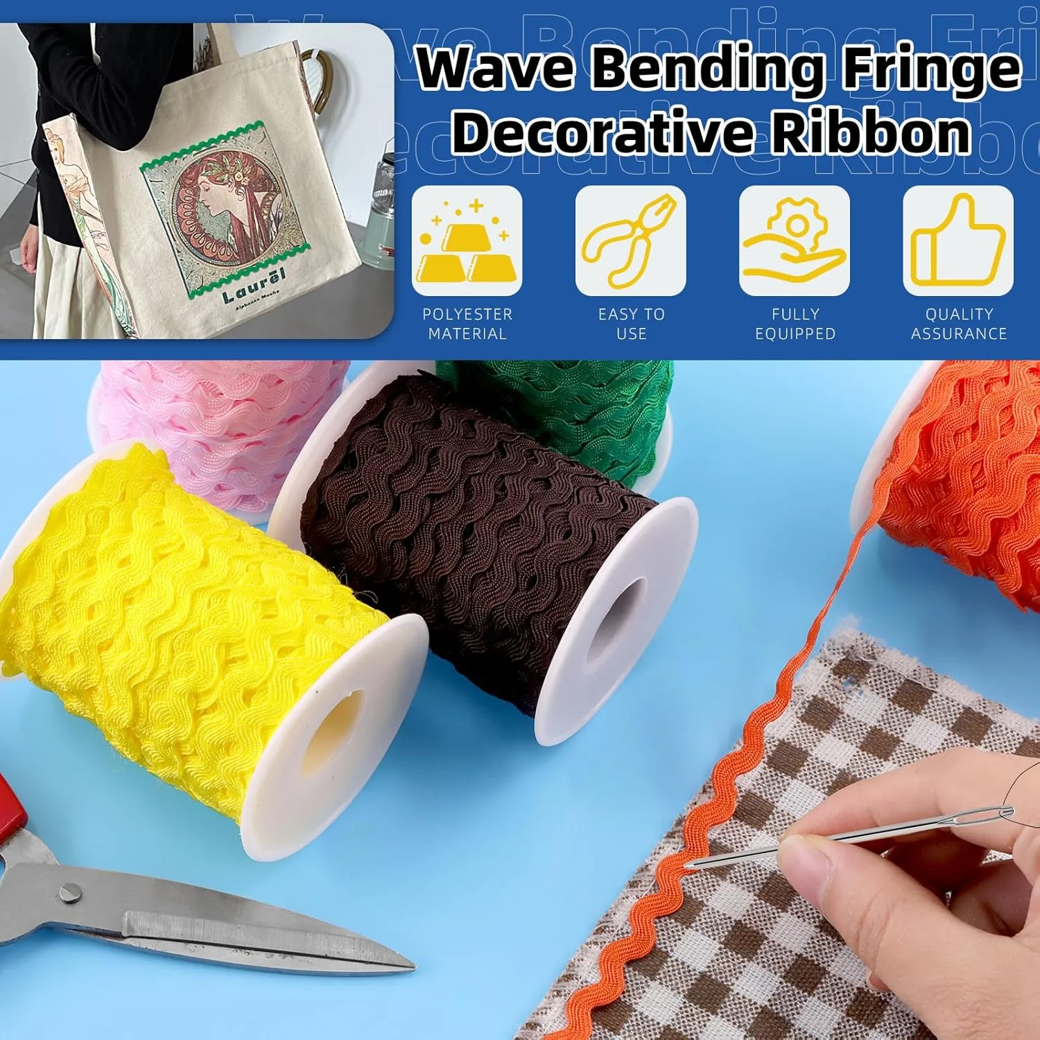 نوار تزیینی زیگزاگ قهوه ای رنگ Glarks، 1 عدد 25 متری، نوار حاشیه خمیده موجی برای خیاطی، تزیین لباس عروس، دکوراسیون مهمانی، لوازم بسته بندی هدیه نوار تزیینی زیگزاگ قهوه ای رنگ Glarks، 1 عدد 25 متری، نوار حاشیه خمیده موجی برای خیاطی، تزیین لباس عروس، دکوراسیون مهمانی، لوازم بسته بندی هدیه