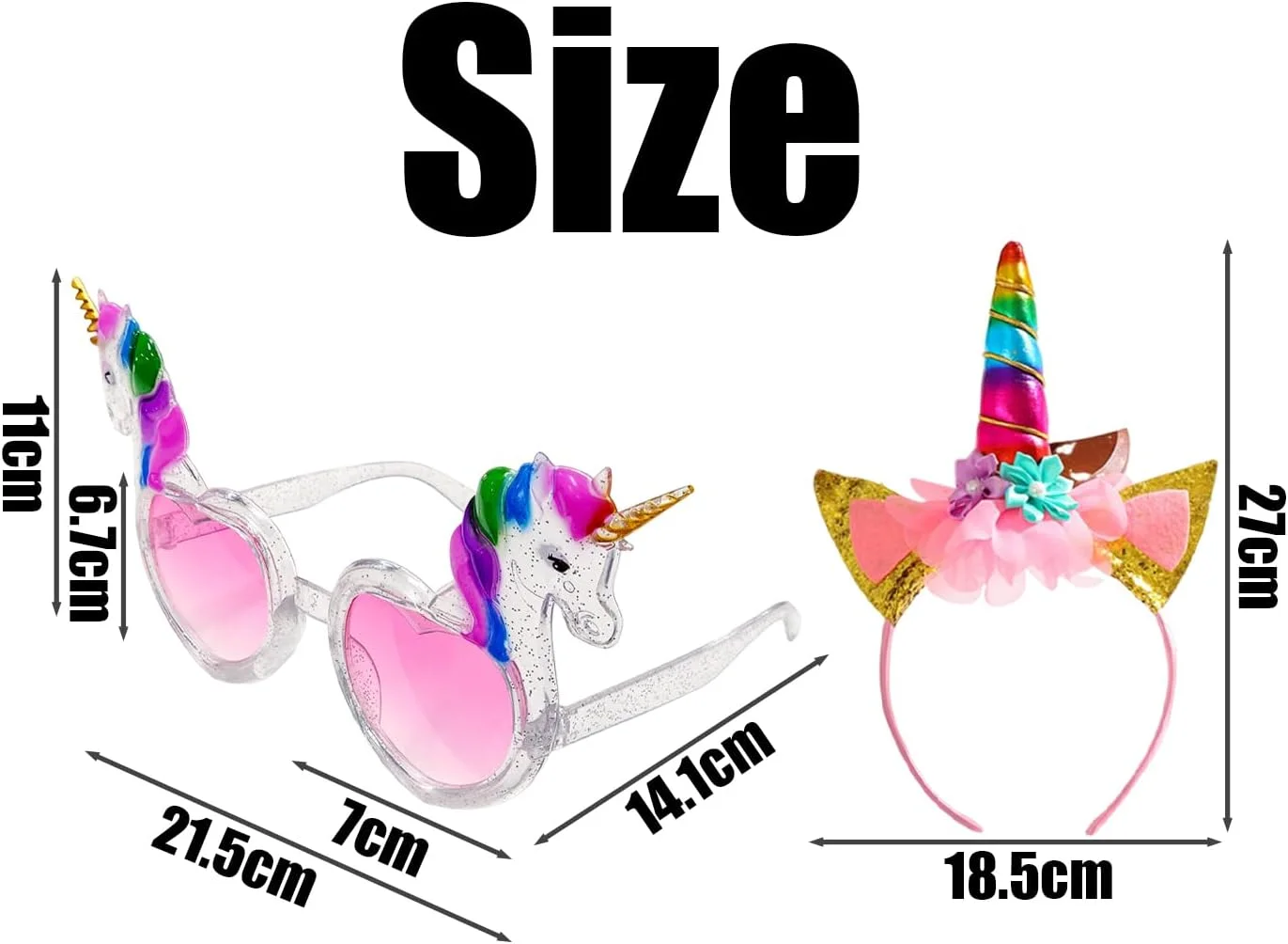 GDFHBD یک جفت عینک و 1 هدبند، عینک های خلاقانه، سربندهای کارتونی زیبا، لوازم تزئین مهمانی.