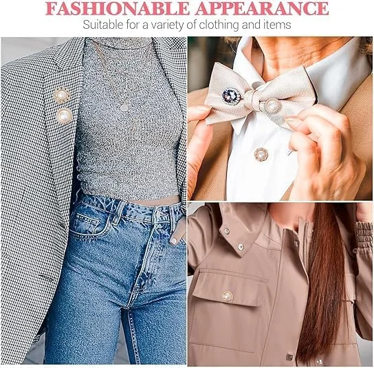 دکمه های ایمنی FITVERT برای زنان، دکمه پوششی سینه بند، دکمه مرواریدی سنجاق سینه ایمنی برای پیراهن، لباس، کیف، ژاکت، کلاه، گیره شال برای کت، لباس، کیف، لوازم تزئینی دکمه های ایمنی FITVERT برای زنان، دکمه پوششی سینه بند، دکمه مرواریدی سنجاق سینه ایمنی برای پیراهن، لباس، کیف، ژاکت، کلاه، گیره شال برای کت، لباس، کیف، لوازم تزئینی
