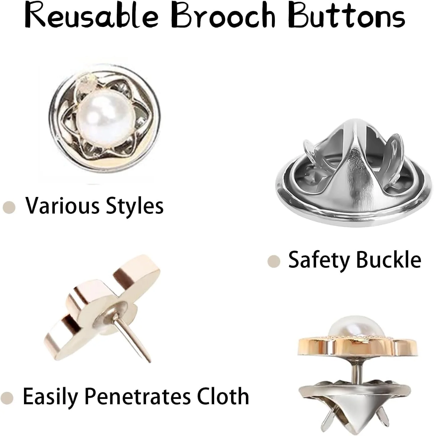 دکمه های ایمنی FITVERT برای زنان، دکمه پوششی سینه بند، دکمه مرواریدی سنجاق سینه ایمنی برای پیراهن، لباس، کیف، ژاکت، کلاه، گیره شال برای کت، لباس، کیف، لوازم تزئینی دکمه های ایمنی FITVERT برای زنان، دکمه پوششی سینه بند، دکمه مرواریدی سنجاق سینه ایمنی برای پیراهن، لباس، کیف، ژاکت، کلاه، گیره شال برای کت، لباس، کیف، لوازم تزئینی