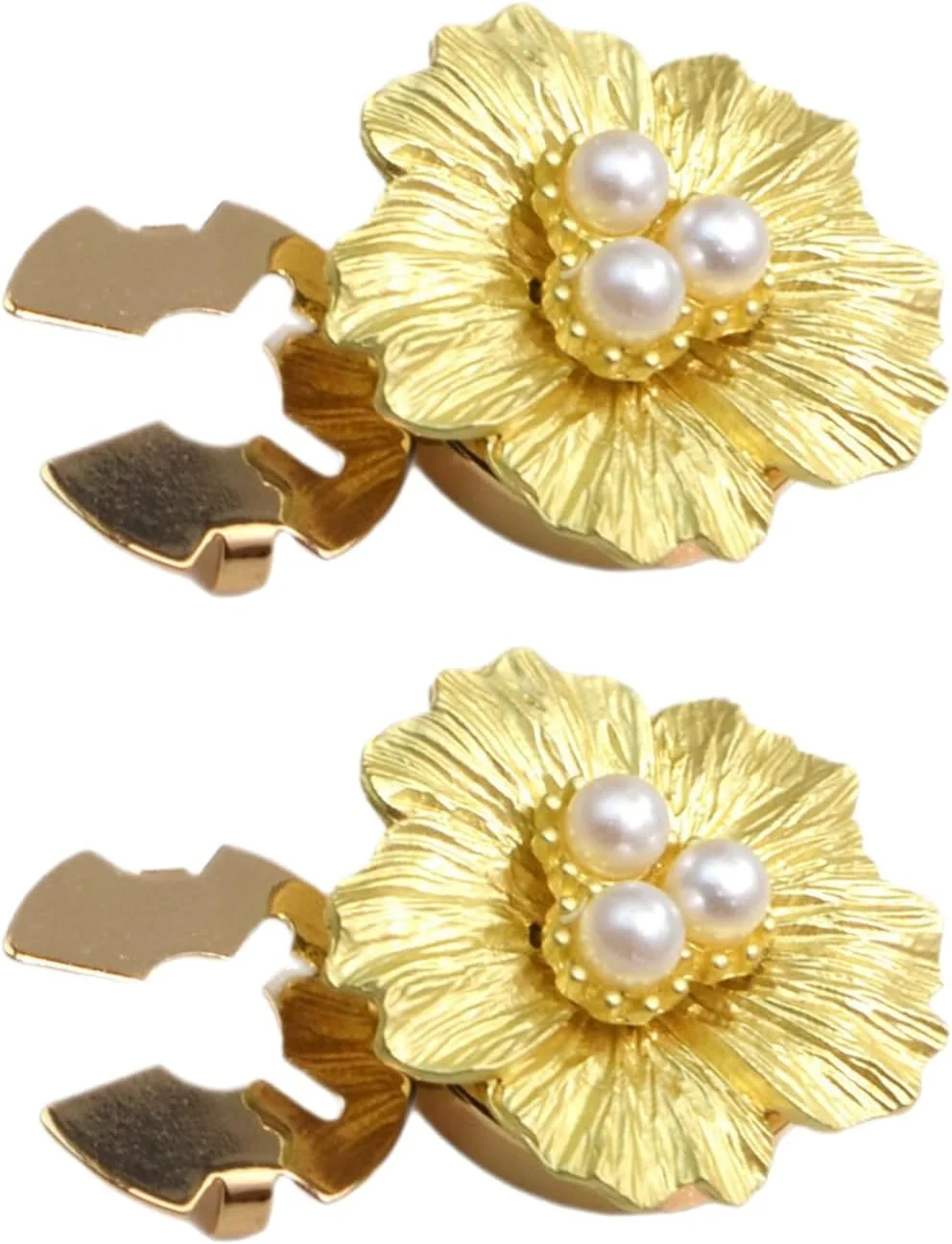 روکش دکمه برای بلوز زنانه - دکمه سردست صنایع دستی - تزئین دکمه سردست مرواریدی به شکل گل برای پیراهن مجلسی زنانه مردانه لوازم بلوز لباس