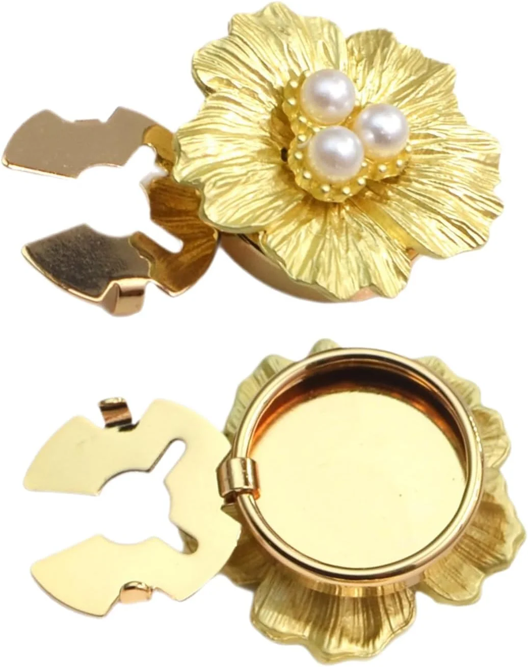 روکش دکمه برای بلوز زنانه - دکمه سرآستین دست ساز - تزئین دکمه سرآستین مرواریدی طرح گل برای پیراهن مجلسی زنانه و مردانه، لوازم بلوز و لباس