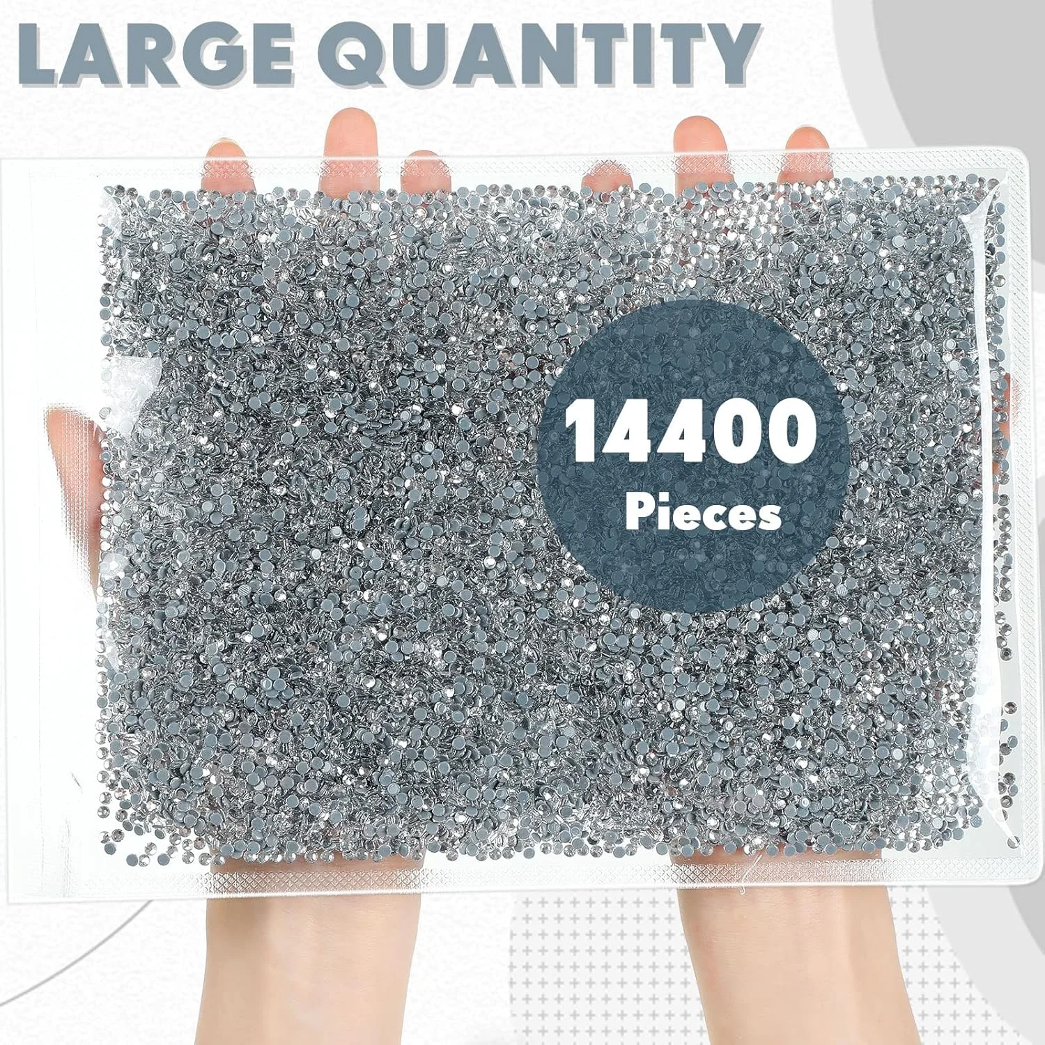 سنگ تزئینی حرارتی Cindeer، 14400 عدد، سنگ شیشهای تخت حرارتی، سنگهای گرد شیشهای برای لباس، کفش، لوازم صنایع دستی DIY (SS10، کریستال شفاف) سنگ تزئینی حرارتی Cindeer، 14400 عدد، سنگ شیشهای تخت حرارتی، سنگهای گرد شیشهای برای لباس، کفش، لوازم صنایع دستی DIY (SS10، کریستال شفاف)