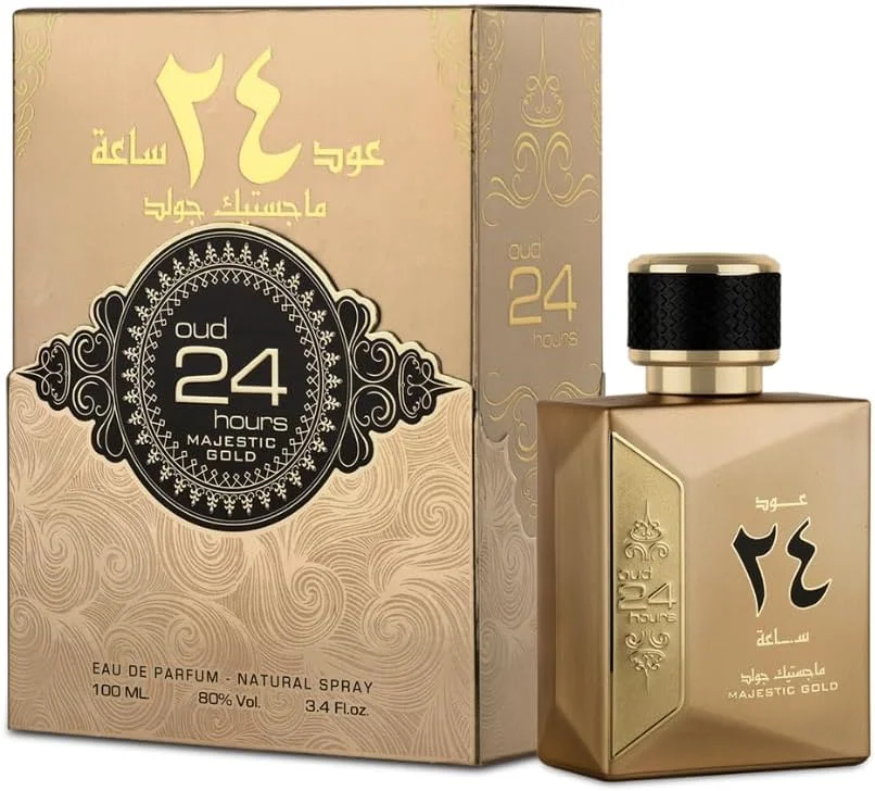 عطر ادکلن унисекс ارد الزعفران عود 24 Hours Majestic Gold حجم 100 میلی لیتر